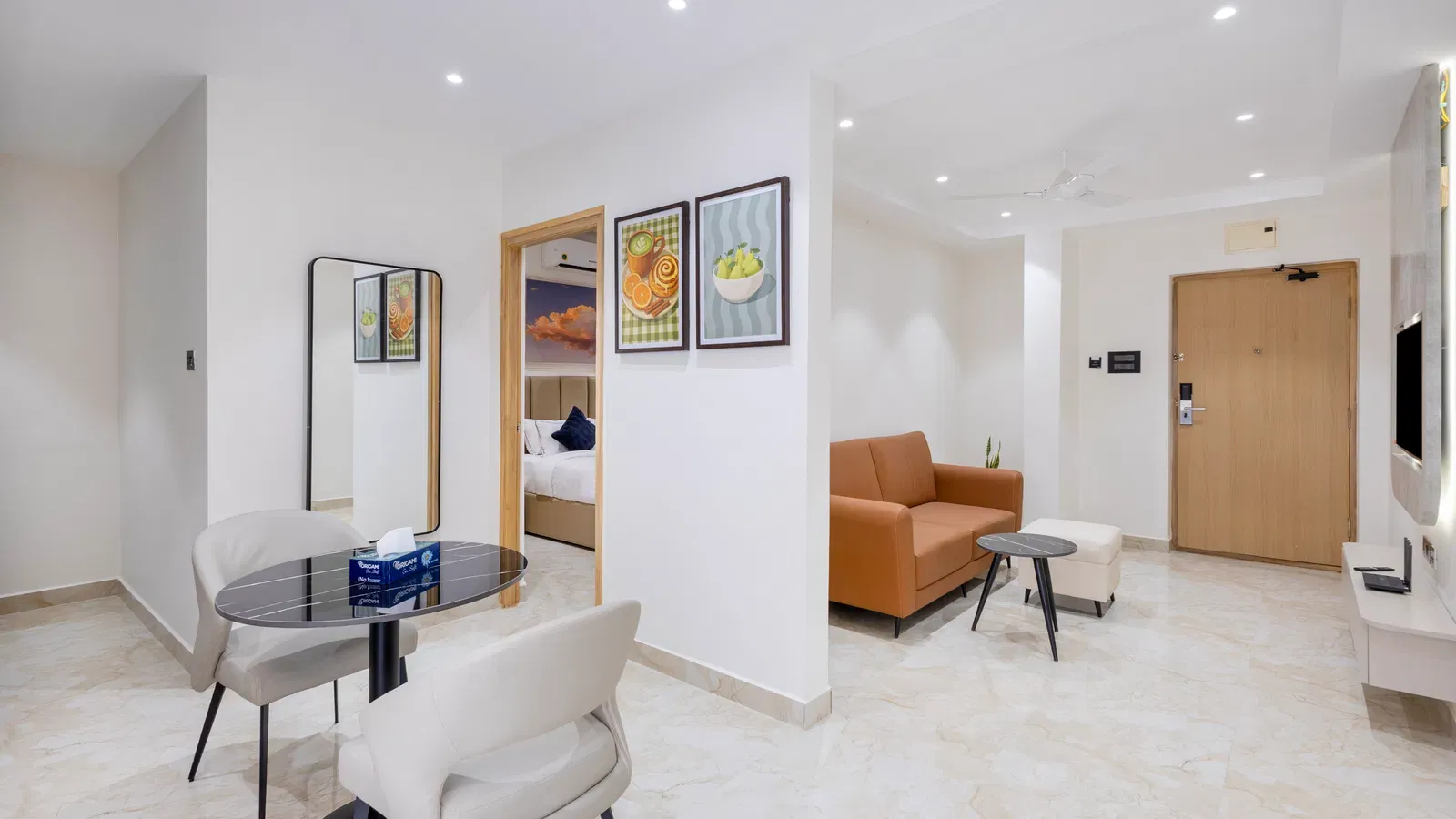 Elysium Studio Suites, Madhapur — One Bedroom Suite living
